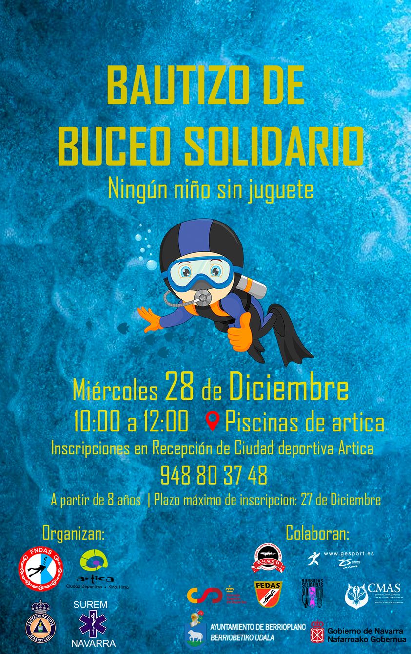 Bautizo de Buceo Solidario &quot;Ning&uacute;n ni&ntilde;o/a sin juguete&quot; (28 de diciembre)